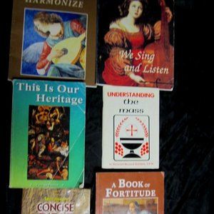RELIGIOUS BOOKS SET OF 6, SOME VINTAGE, BUY ALL OR ONE, $4 EACH